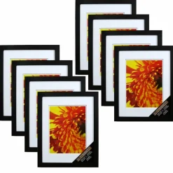 8 Pack: Black 10" x 13" Gallery Wall Frame with Double Mat by Studio Décor®