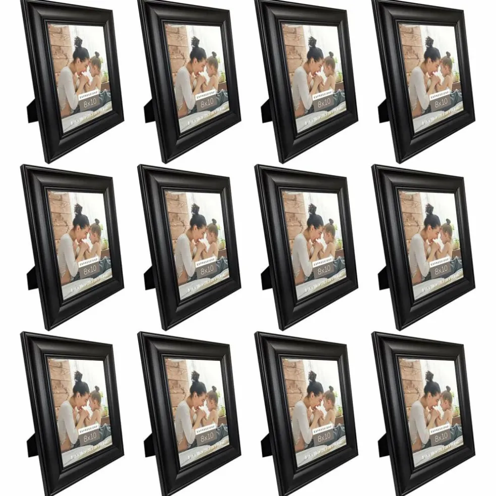 12 Pack: Black 8" x 10" Inner Ridge Frame Expressions™ by Studio Décor®