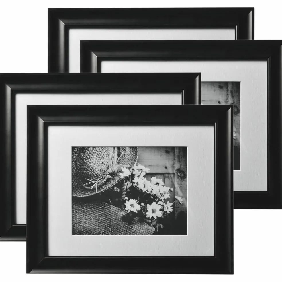 4 Pack: Black 11" x 14" Matted Gallery Frame by Studio Décor®