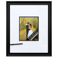 6 Pack: Black 8" x 10" Signature Frame with Mat by Studio Décor®