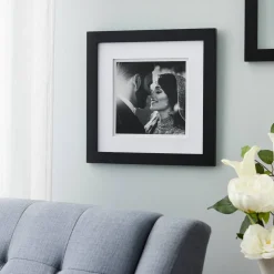 8 Pack: Black  8" x 8' Square Gallery Wall Frame with Double Mat by Studio Décor®