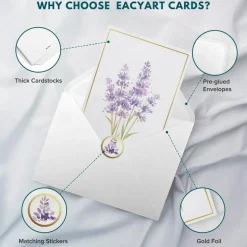 30 Pack Blank Greet Cards
