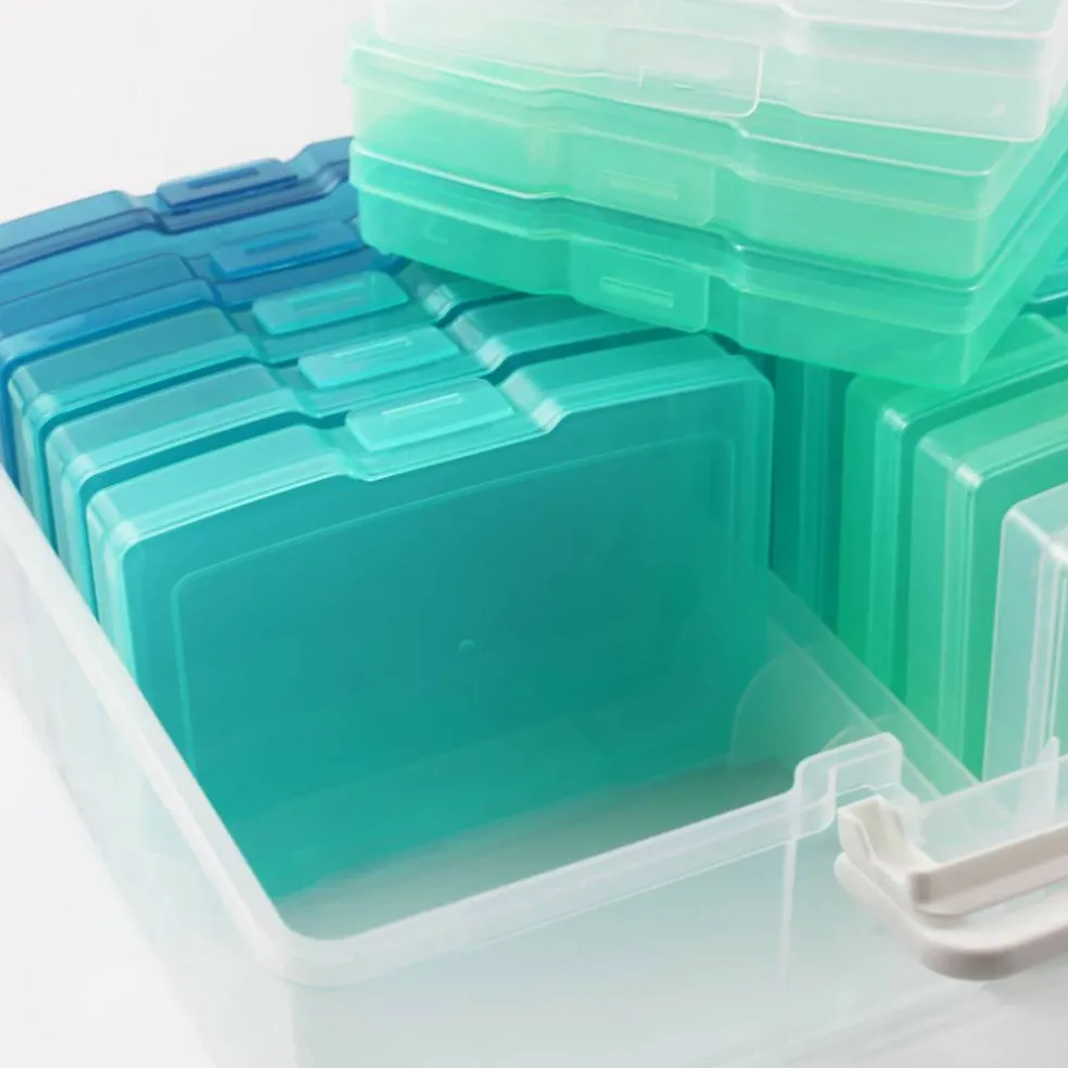 8 Pack: Blue Ombre Photo & Craft Keeper by Simply Tidy®