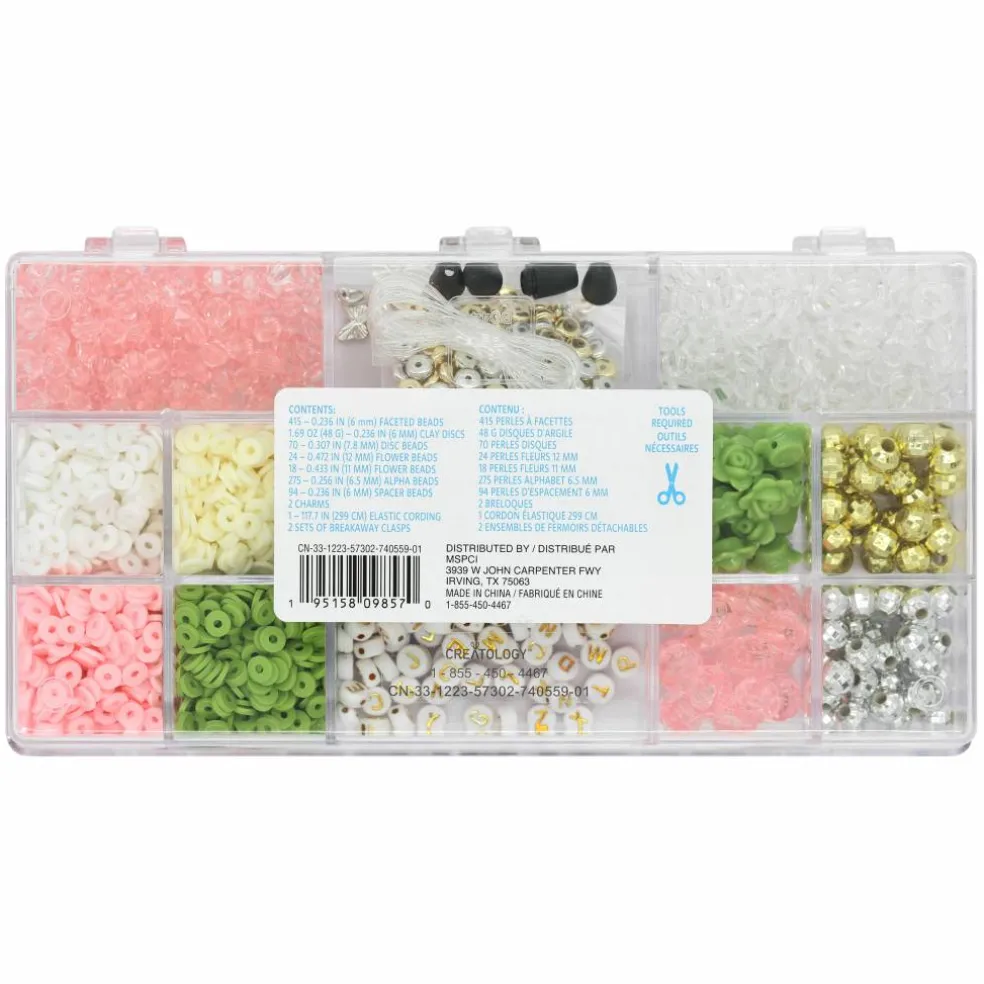 12 Pack: Botanicals & Alphabet Bead Kit by Creatology™