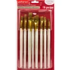6 Pack: Brown Taklon Super Value Paintbrush Pack by Craft Smart®