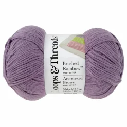 15 Pack: Brushed Rainbow™ Yarn by Loops & Threads®