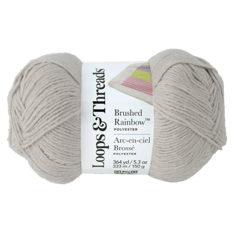 15 Pack: Brushed Rainbow™ Yarn by Loops & Threads®