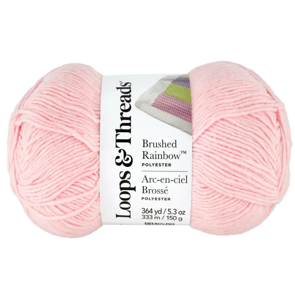 15 Pack: Brushed Rainbow™ Yarn by Loops & Threads®