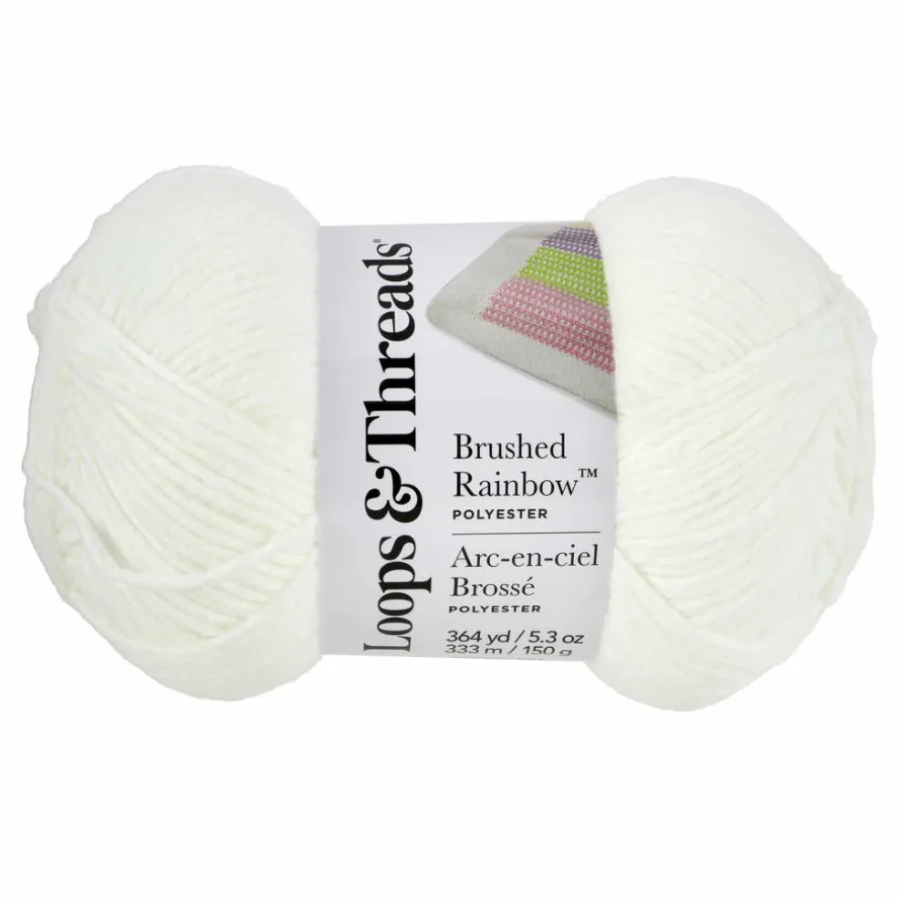 15 Pack: Brushed Rainbow™ Yarn by Loops & Threads®