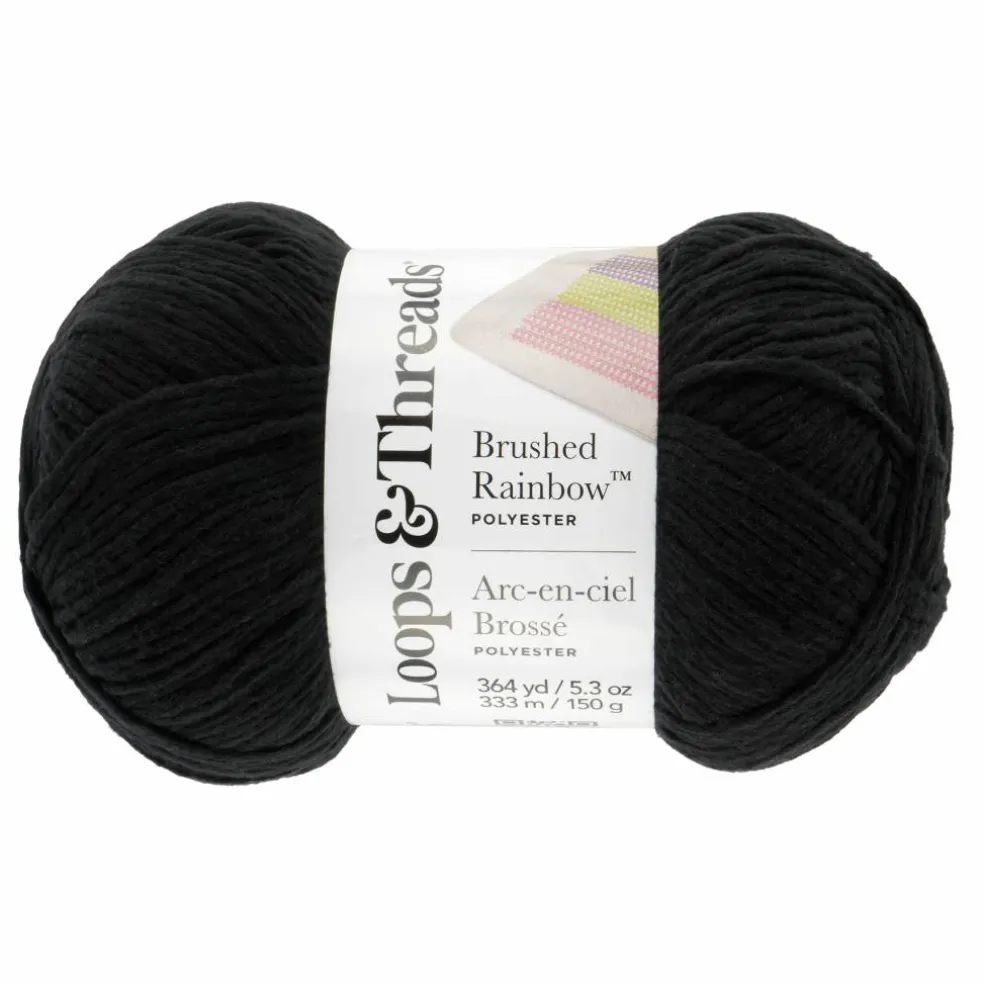15 Pack: Brushed Rainbow™ Yarn by Loops & Threads®