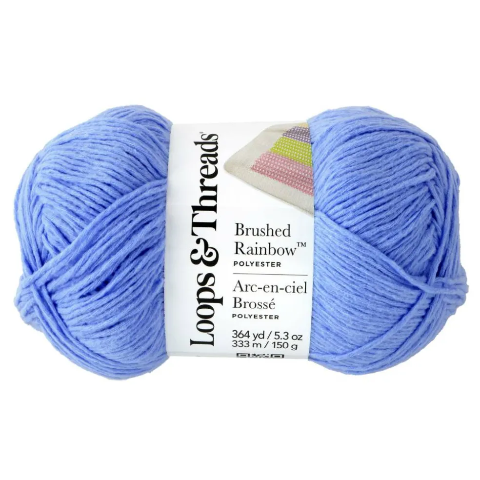 15 Pack: Brushed Rainbow™ Yarn by Loops & Threads®
