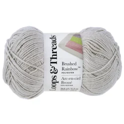 15 Pack: Brushed Rainbow™ Yarn by Loops & Threads®