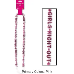 12 Pack Bulk Bachelorette Party Girls' Night Out Bead Necklaces
