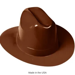 25 Pack Bulk Brown Plastic Cowboy Hat One Size Fits Most Western Style