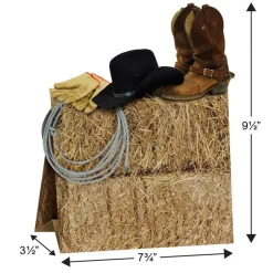 12 Pack Bulk 3-D Western Party Centerpiece