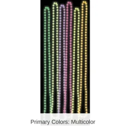 72 Pack Bulk Glow In The Dark Party Bead Necklaces