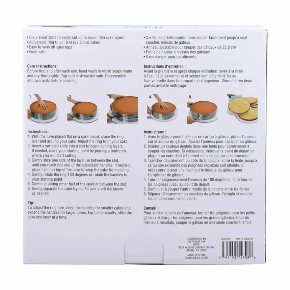 6 Pack: Cake Leveler & Slicing Ring by Celebrate It™