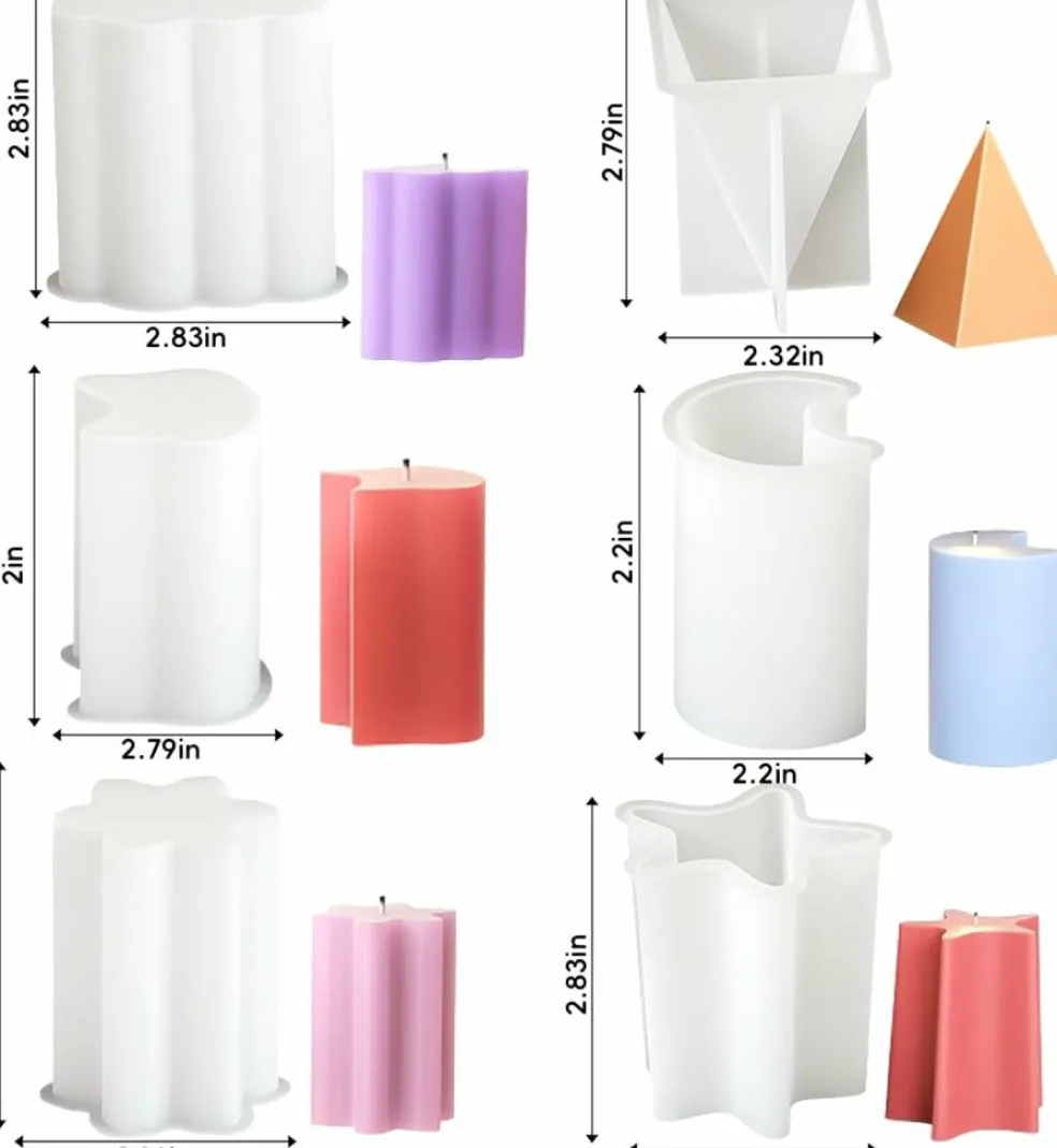 6 Pack Candle Molds