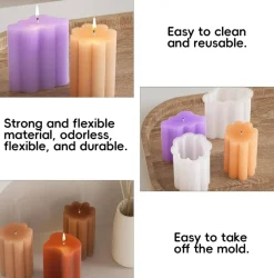 6 Pack Candle Molds