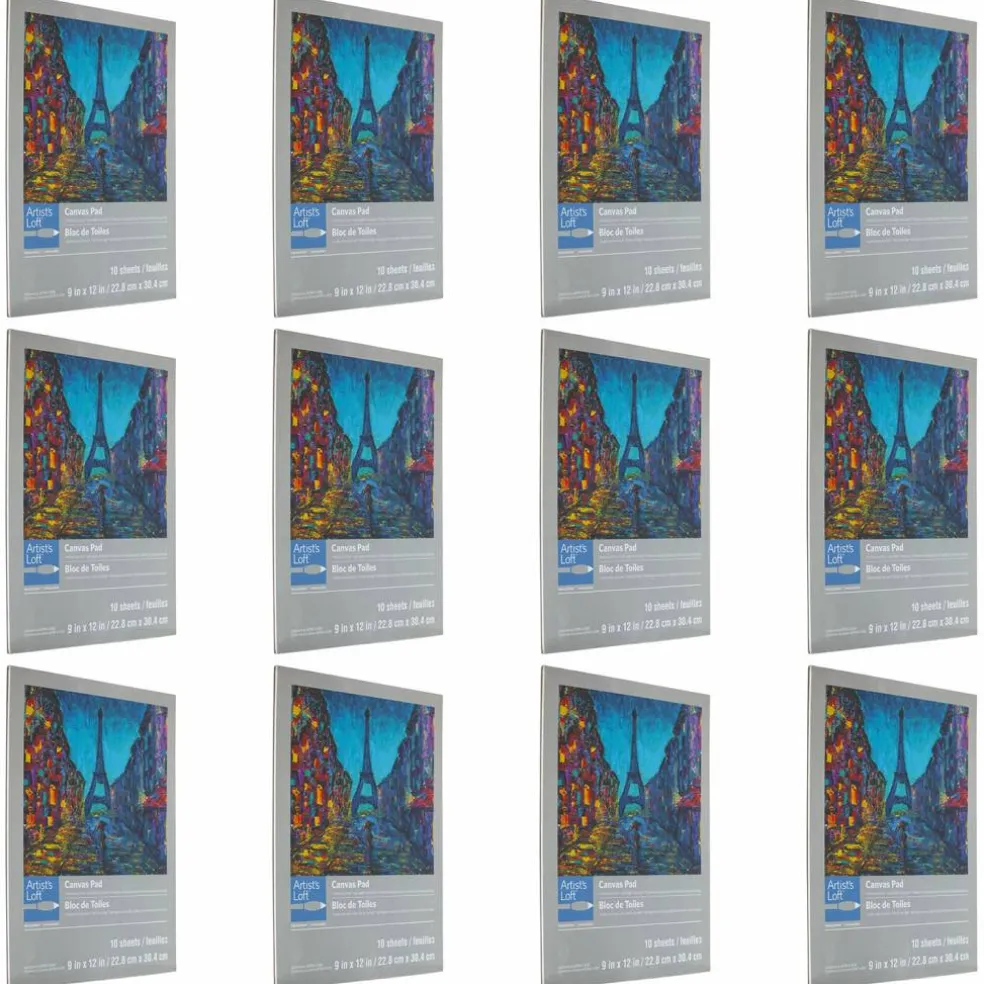 12 Pack: Canvas Pad by Artist's Loft™ Necessities™, 9" x 12"