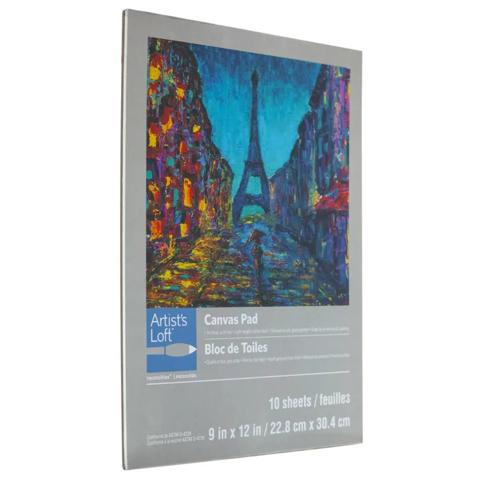 12 Pack: Canvas Pad by Artist's Loft™ Necessities™, 9" x 12"