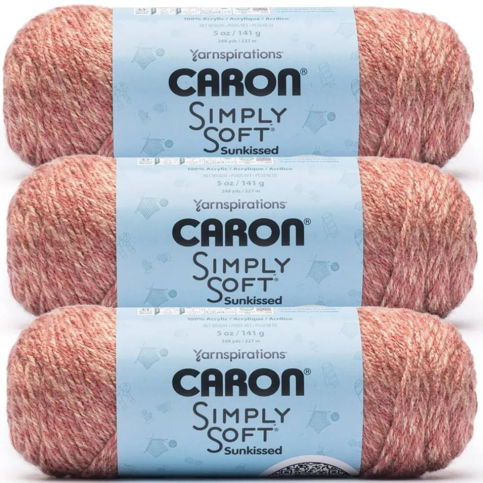 3 Pack Caron® Simply Soft Sunkissed™ Tonal Yarn