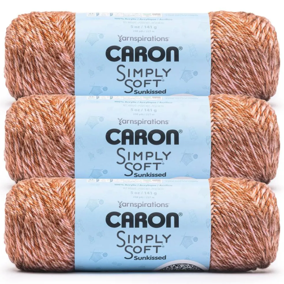 3 Pack Caron® Simply Soft Sunkissed™ Tonal Yarn
