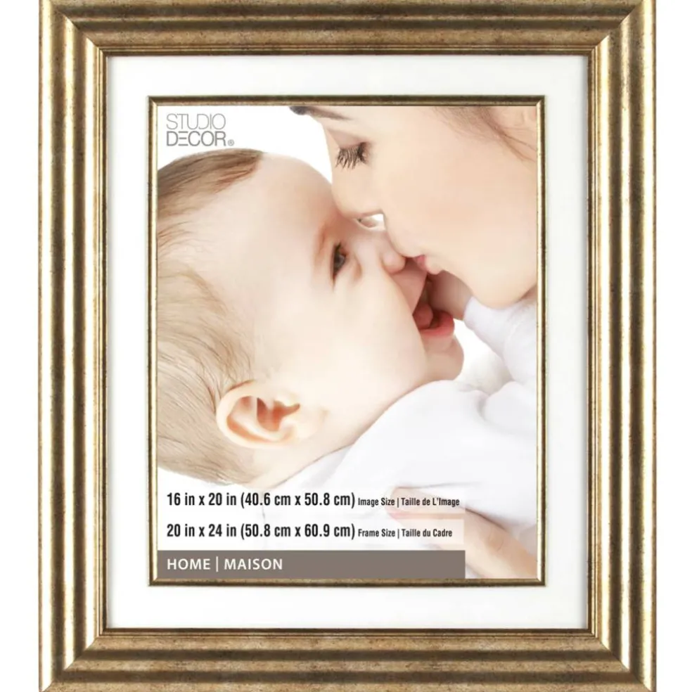 4 Pack: Champagne Frame, 20" x 24" With 16" x 20" Mat, Home Collection By Studio Décor®
