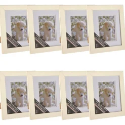 8 Pack: Champagne Gallery Frame with Double Mat by Studio Décor®