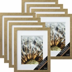 8 Pack: Champagne Wall Frame with Double Mat, Gallery by Studio Décor®