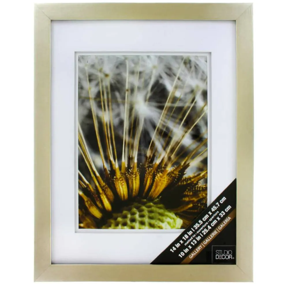 8 Pack: Champagne Wall Frame with Double Mat, Gallery by Studio Décor®