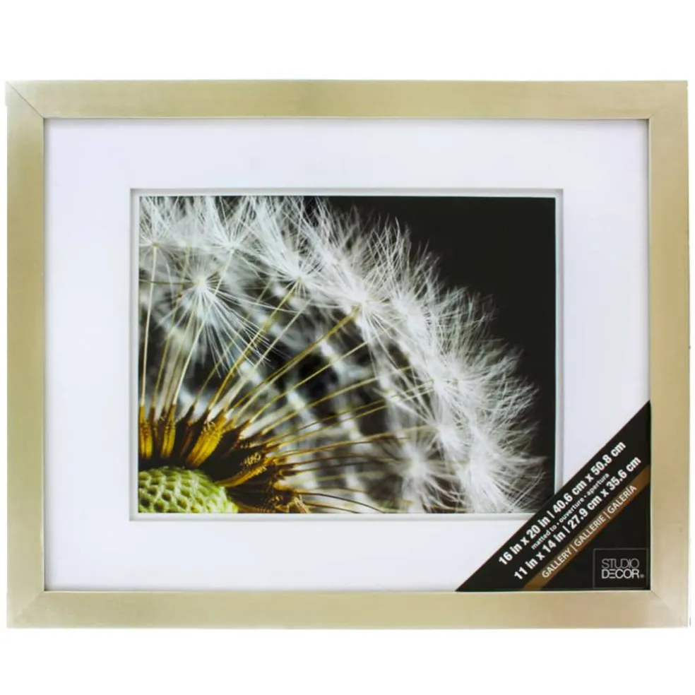 8 Pack: Champagne Wall Frame with Double Mat, Gallery by Studio Décor®