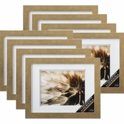8 Pack: Champagne Wall Frame with Double Mat, Gallery by Studio Décor®