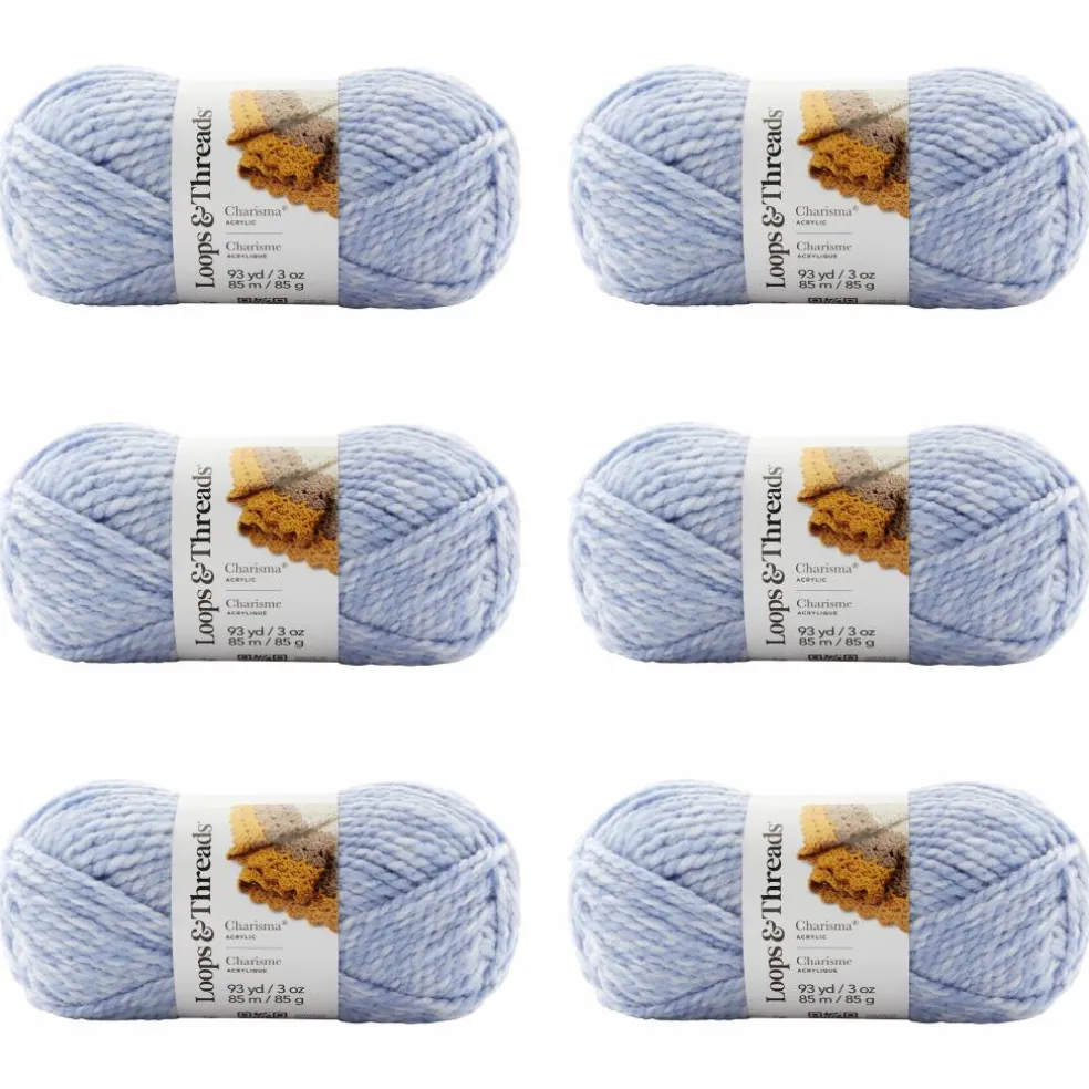6 Pack: Charisma™ Heather Yarn by Loops & Threads®