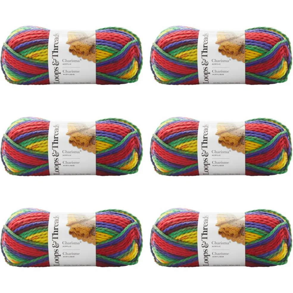 6 Pack: Charisma® Yarn by Loops & Threads®
