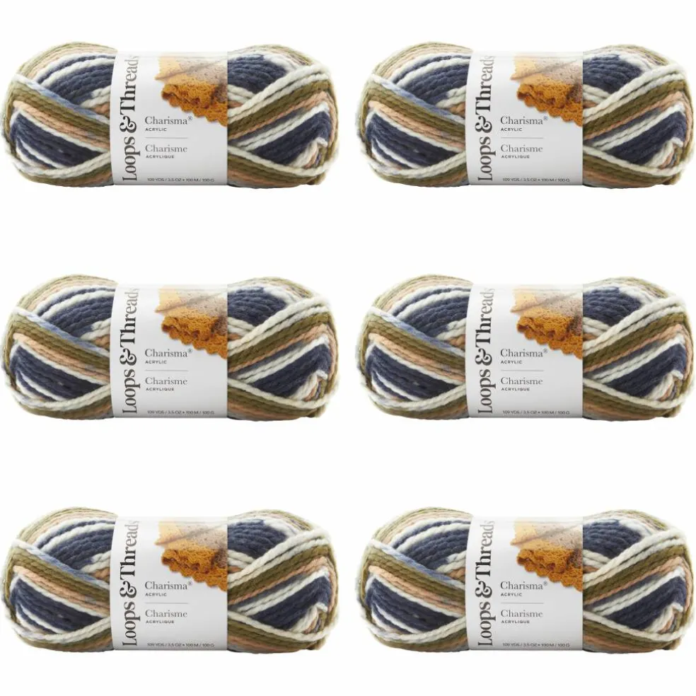 6 Pack: Charisma® Yarn by Loops & Threads®
