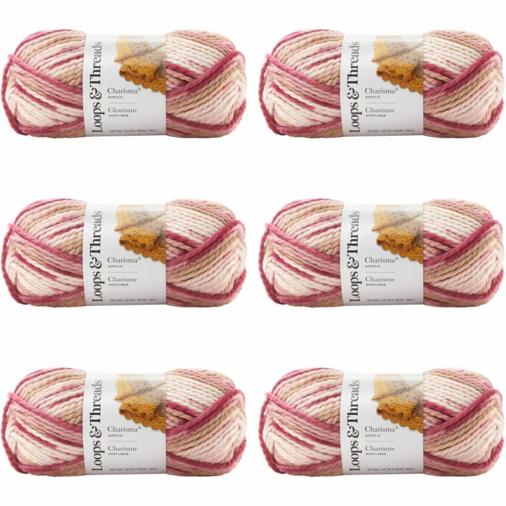 6 Pack: Charisma® Yarn by Loops & Threads®