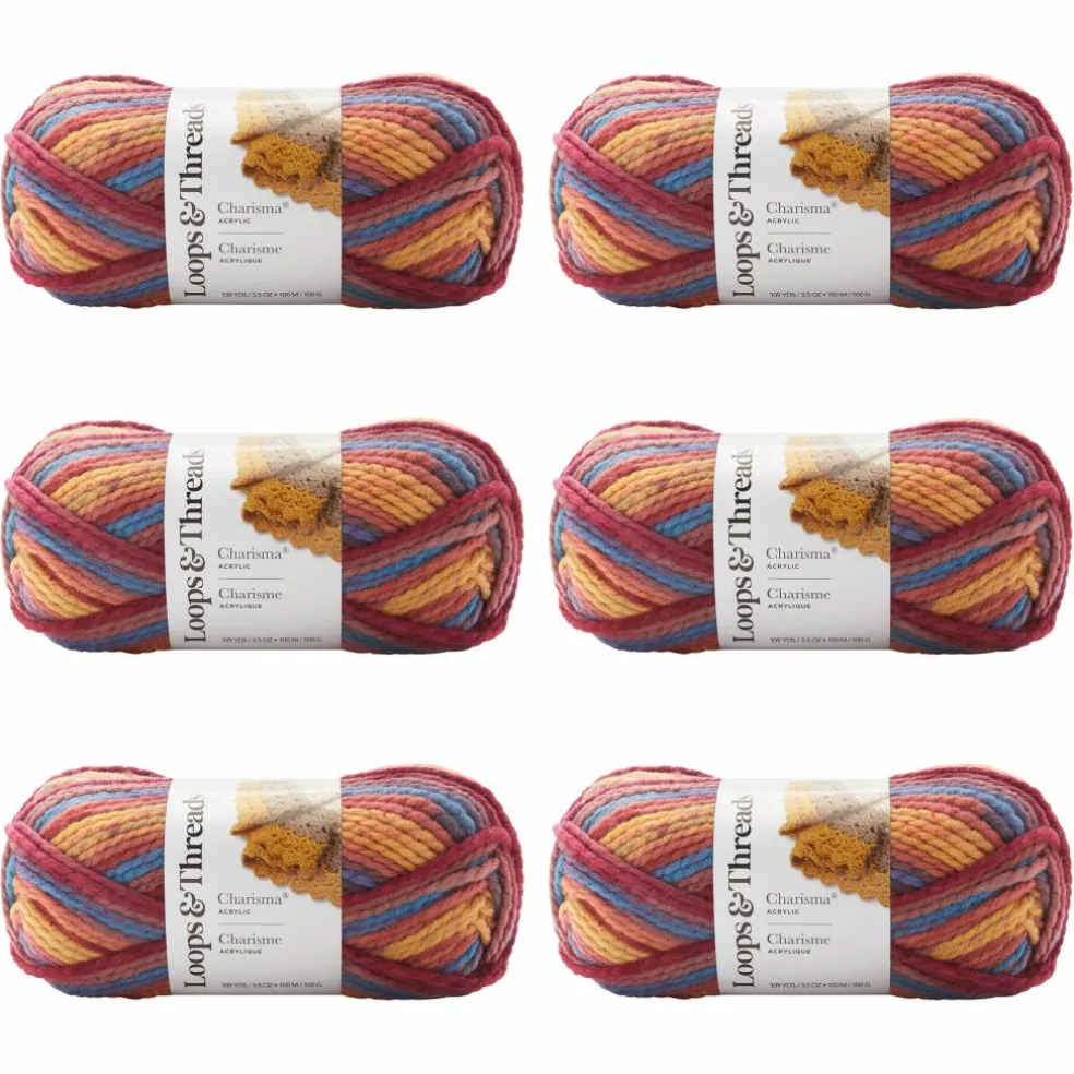 6 Pack: Charisma® Yarn by Loops & Threads®