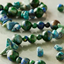 6 Pack: Chrysocolla Stone Mix Beads by Bead Landing™