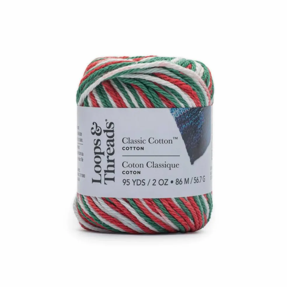 18 Pack: Classic Cotton™ Patterned Yarn by Loops & Threads®