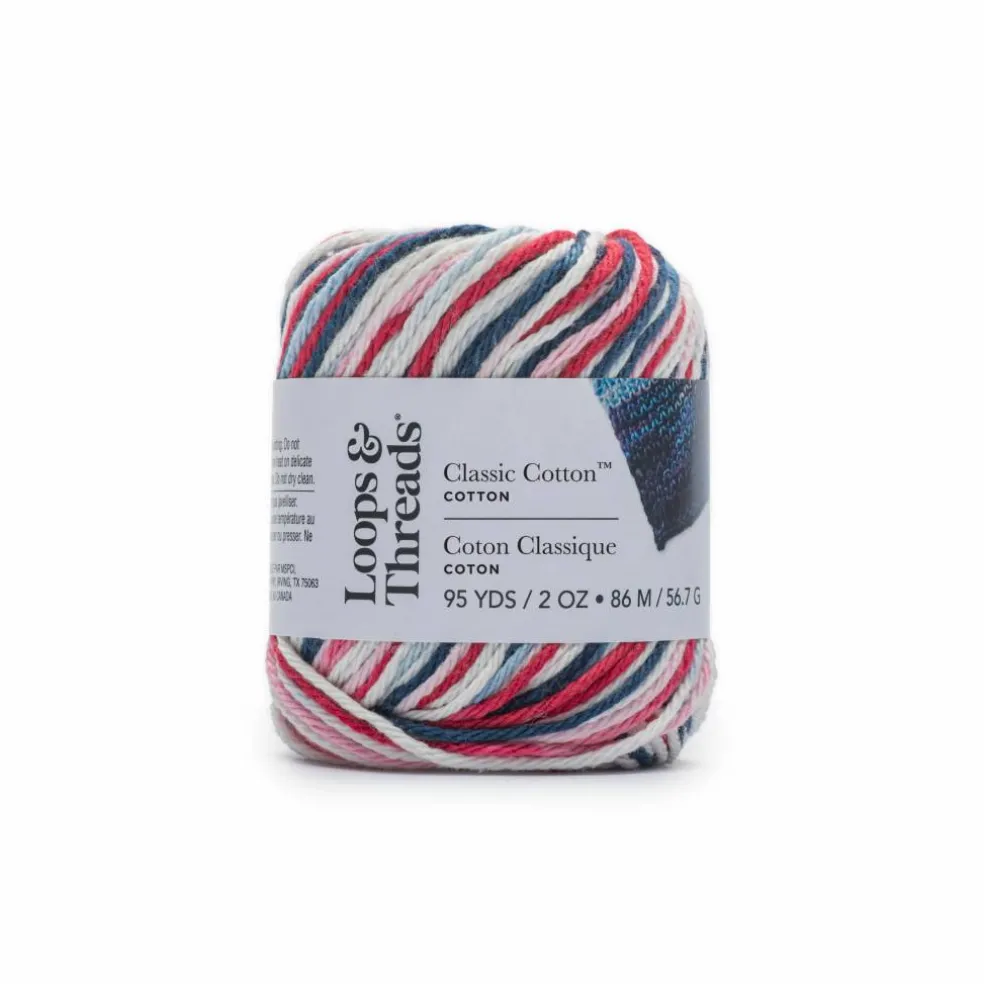 18 Pack: Classic Cotton™ Patterned Yarn by Loops & Threads®