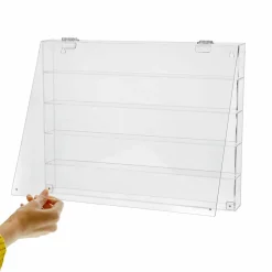 6 Pack: Clear Front Loading Mini Figure Shadow Box with Shelves by Studio Décor®