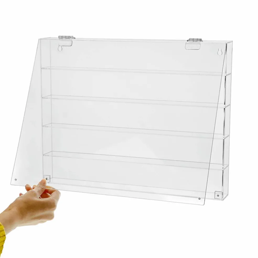 6 Pack: Clear Front Loading Mini Figure Shadow Box with Shelves by Studio Décor®