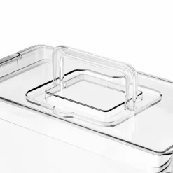 8 Pack: Clear Letter File Storage Case with Top Handle by Simply Tidy®