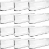 12 Pack: 13" Clear Oval Glass Vase by Ashland®