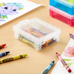 36 Pack: Clear Stacking Crayon Box by Simply Tidy™