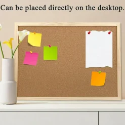 2 Pack Cork Board Bulletin Board (Brown) 15.7" x 11.81"