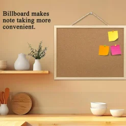 2 Pack Cork Board Bulletin Board (Brown) 15.7