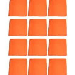 12 Pack Cotton Bandanas in Plain Colors for Crafts, Costumes, Workwear