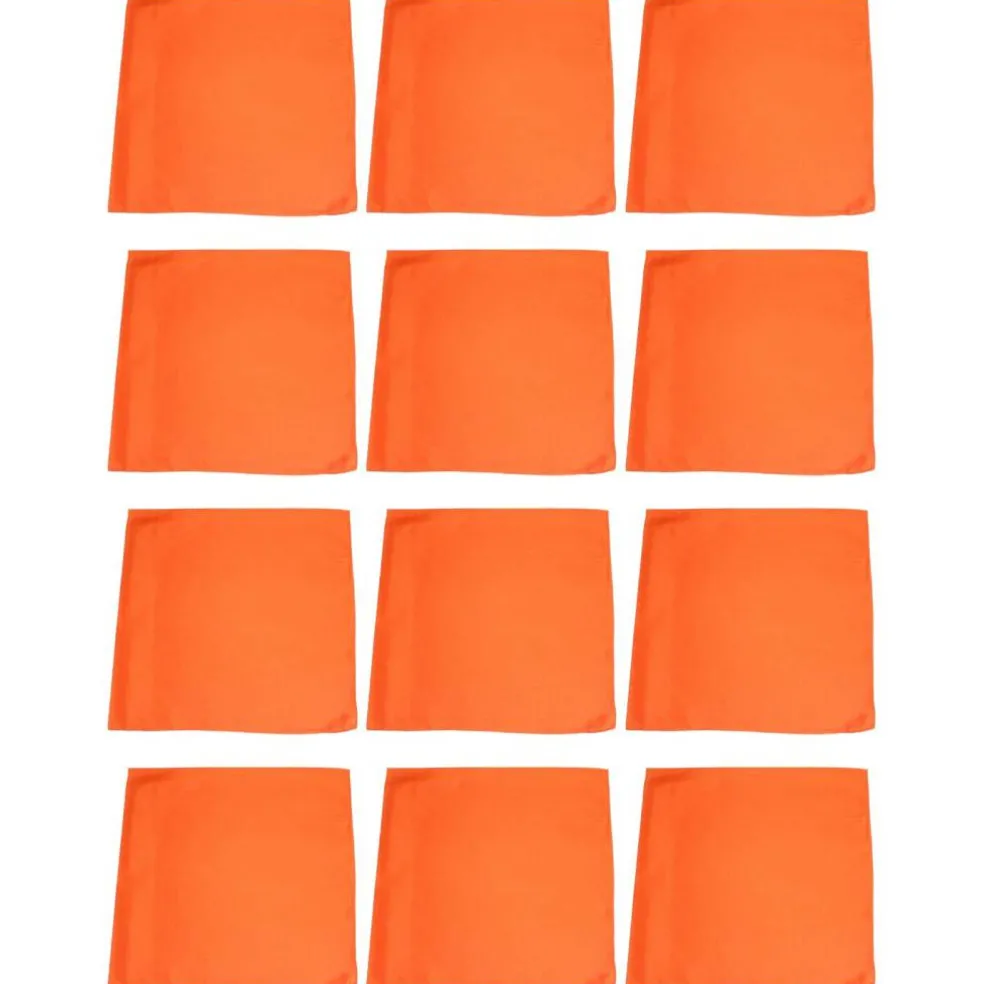 12 Pack Cotton Bandanas in Plain Colors for Crafts, Costumes, Workwear